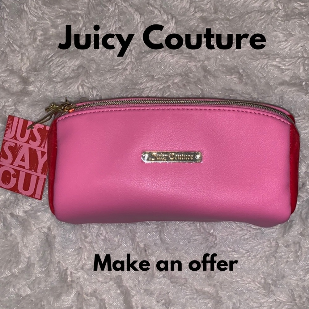 NWT Juicy Couture travel makeup bag “Just Say Oui”